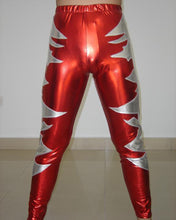 Load image into Gallery viewer, Custom Flames Latex Rubber Youth Wrestling Singlet Clothes Pants For Men H027