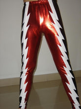 Load image into Gallery viewer, Custom Flames Latex Rubber Youth Wrestling Singlet Clothes Pants For Men H027