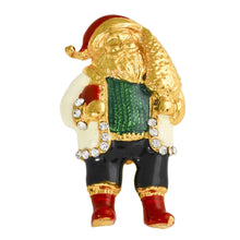 Load image into Gallery viewer, Alloy Rhinestone Auspicious Santa Claus brooches Brooch Pin