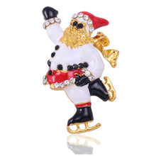 Load image into Gallery viewer, Alloy Rhinestone Auspicious Santa Claus brooches Brooch Pin