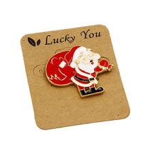 Load image into Gallery viewer, Alloy Rhinestone Auspicious Santa Claus brooches Brooch Pin