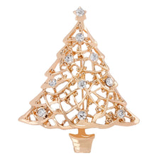 Load image into Gallery viewer, Alloy Rhinestone Auspicious Christmas Tree brooches Brooch Pin